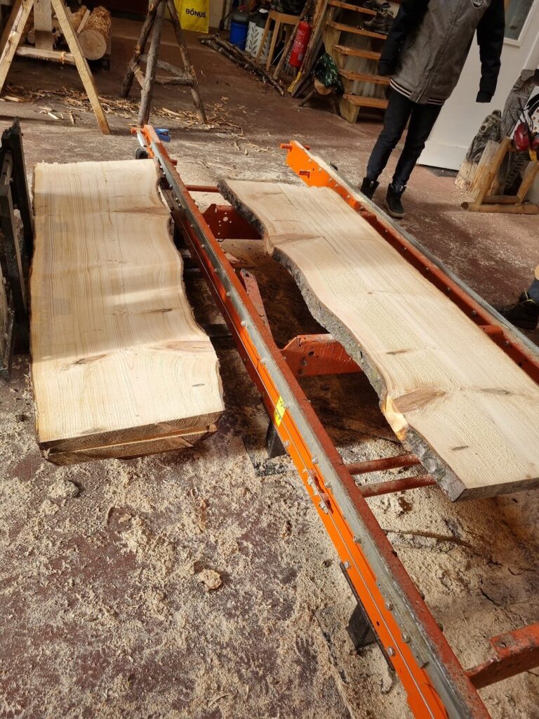 Viðarvinnslan 2024 hve stort þvermál